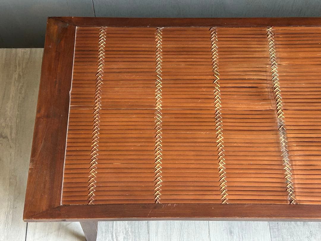 アジアン　ヴィンテージ　ローテーブル　センターテーブル　バンブー　レトロ　IZ