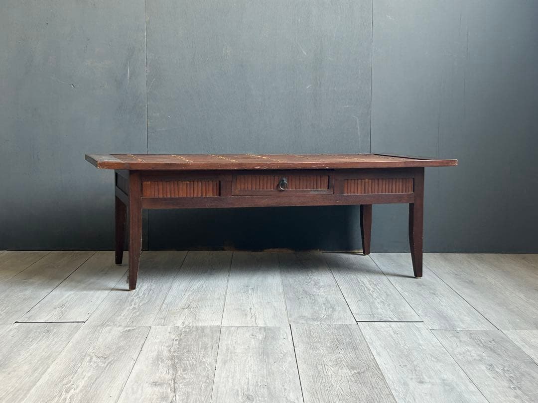 アジアン　ヴィンテージ　ローテーブル　センターテーブル　バンブー　レトロ　IZ