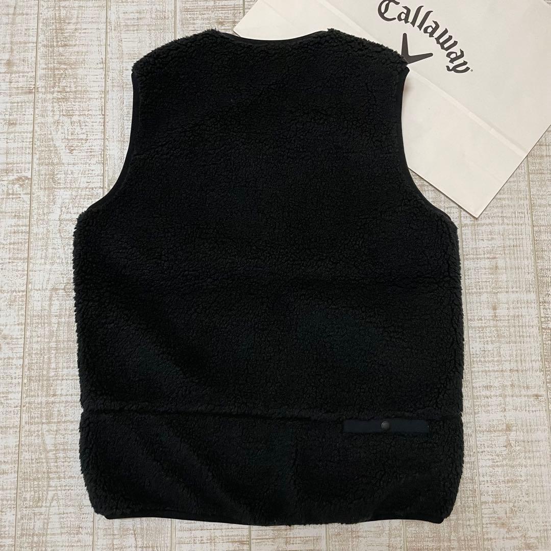 新品キャロウェイ トラヴィスマシュー フリース ベスト ブラック XLサイズ