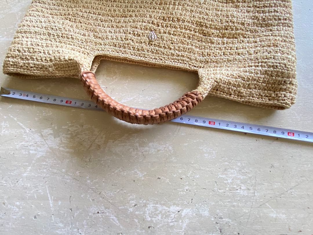 ヘレンカミンスキー　バッグ　カゴバッグ　ラフィア　ナチュラルカラー