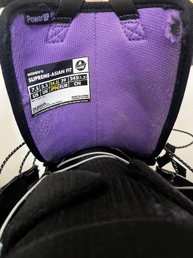 BURTON SUPREME 女性用スノーボードブーツ ブラック