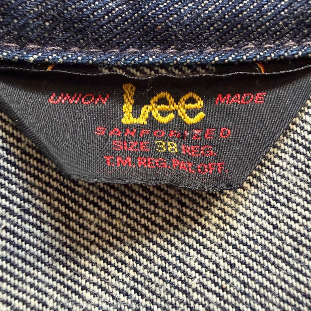 美品 Leeリー 101J デニムジャケット 三角タグ 1411 Gジャン 38