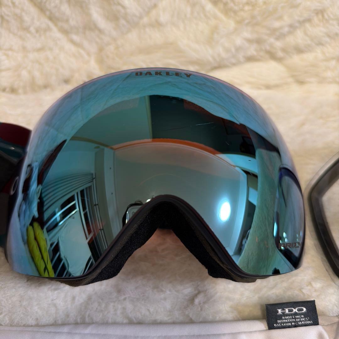 よ*)様 OAKLEY ゴーグル フライトデッキ　ミラー仕上げ 透明予備レンズ付