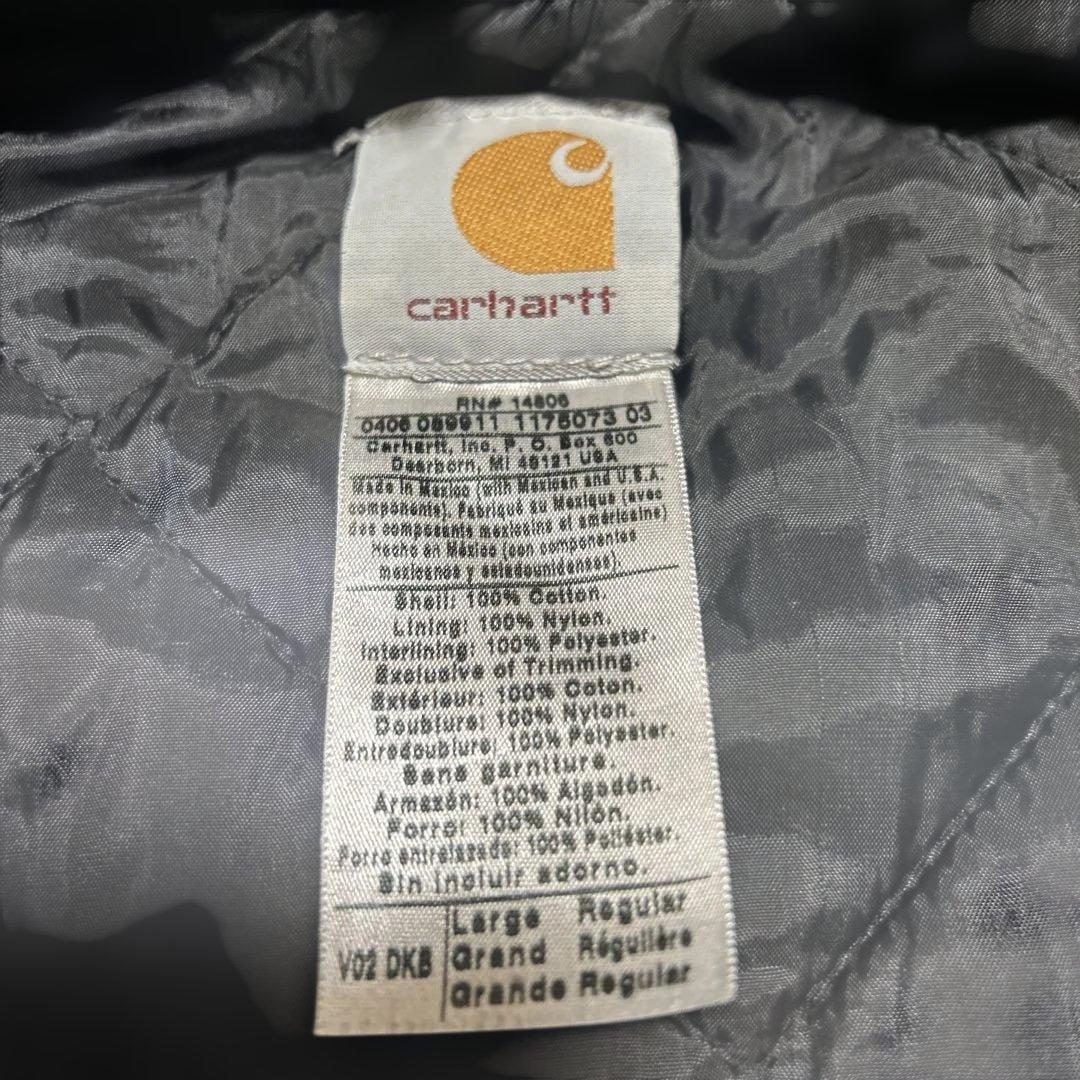 Carhartt ブラウン ジップアップキルティングベスト