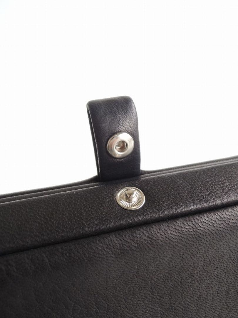 Aeta ディアレザー　ブラックショルダーバッグ　M