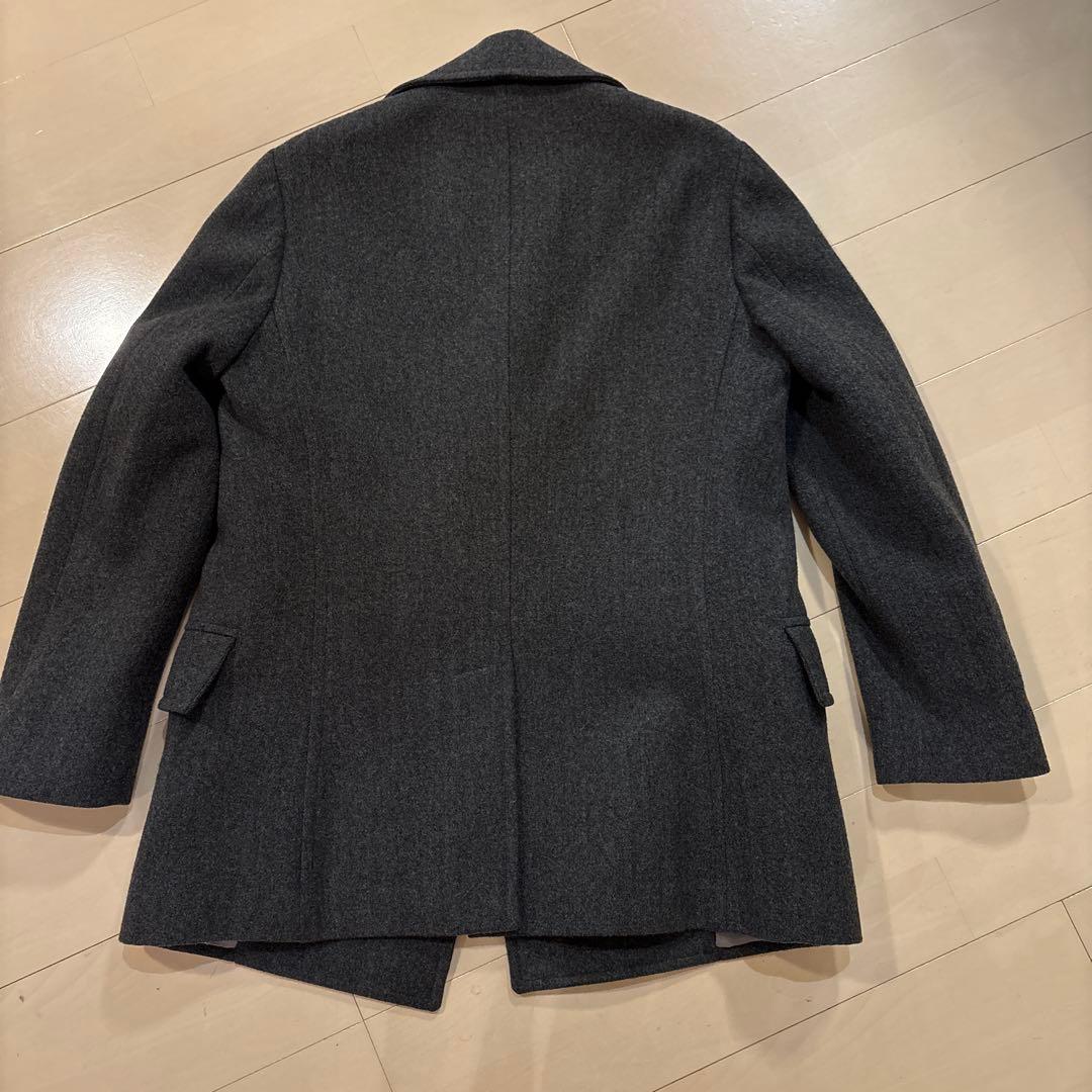 LARDINI ラルディーニ ウール ピーコート グレー ジャケット 44
