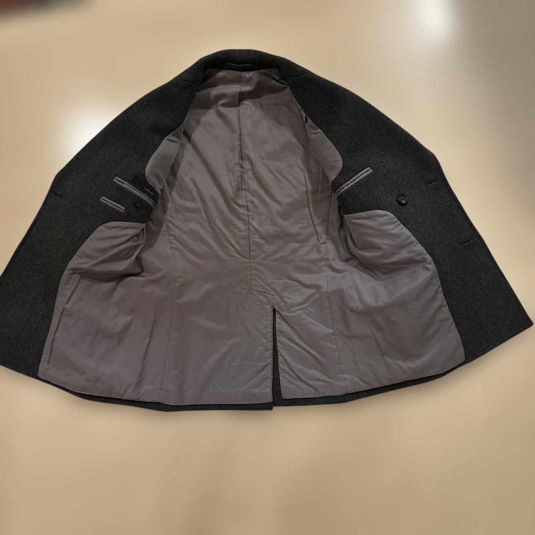 LARDINI ラルディーニ ウール ピーコート グレー ジャケット 44