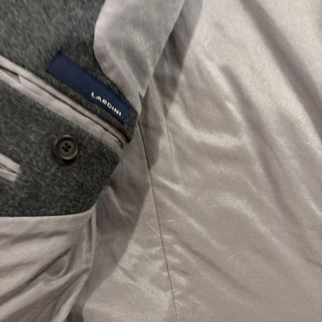 LARDINI ラルディーニ ウール ピーコート グレー ジャケット 44