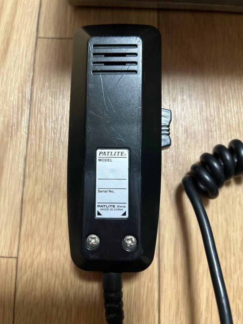 美品 現行型 パトライト サイレンアンプ マイク・ホルダー付き Patlite製