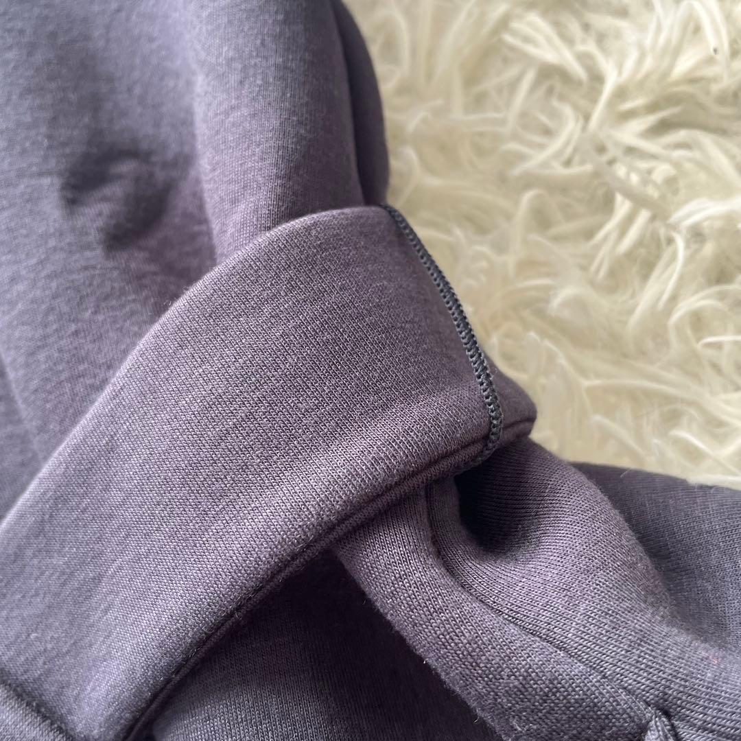 【美品】マックスマーラ ロングベルテッドコート ベルト付き バイカラー ネイビー