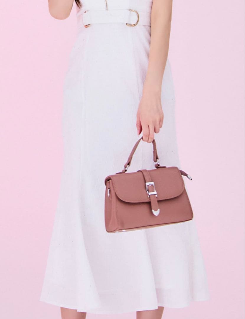 ラメジップアップマーメイドミディアムドレス