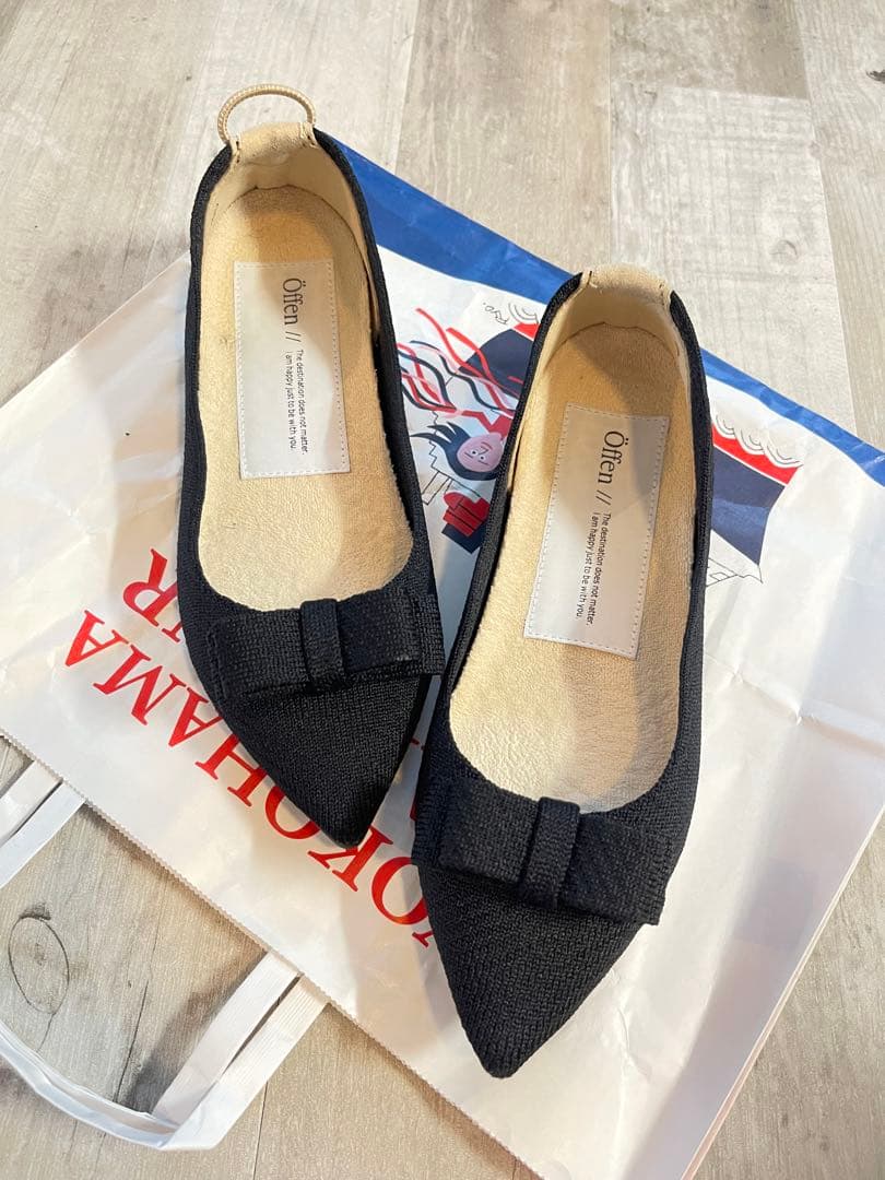 Lynn様 【美品】Offen / Pointed-RUBAN 黒 サイズ37