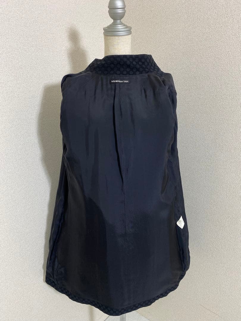 7010.VIVIENNE TAM マオカラー チャイナボタン スプリングコート