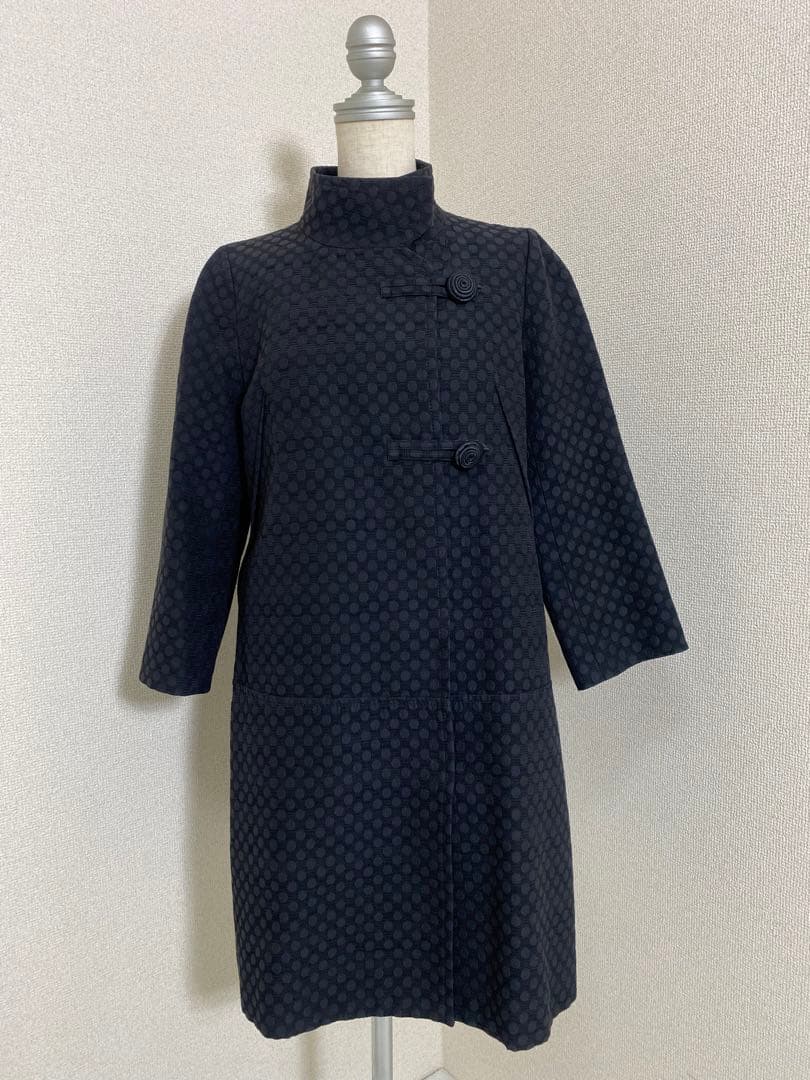 7010.VIVIENNE TAM マオカラー チャイナボタン スプリングコート