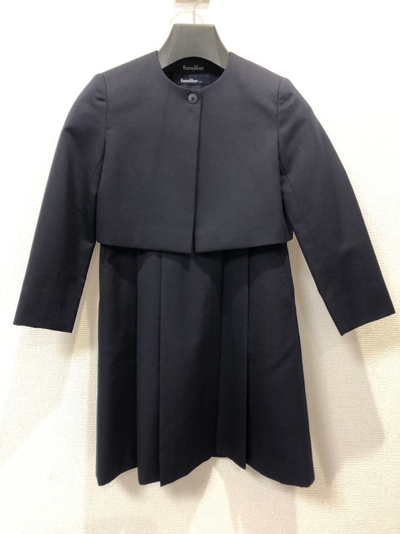【ファミリア】アンサンブル　濃紺　125サイズ
