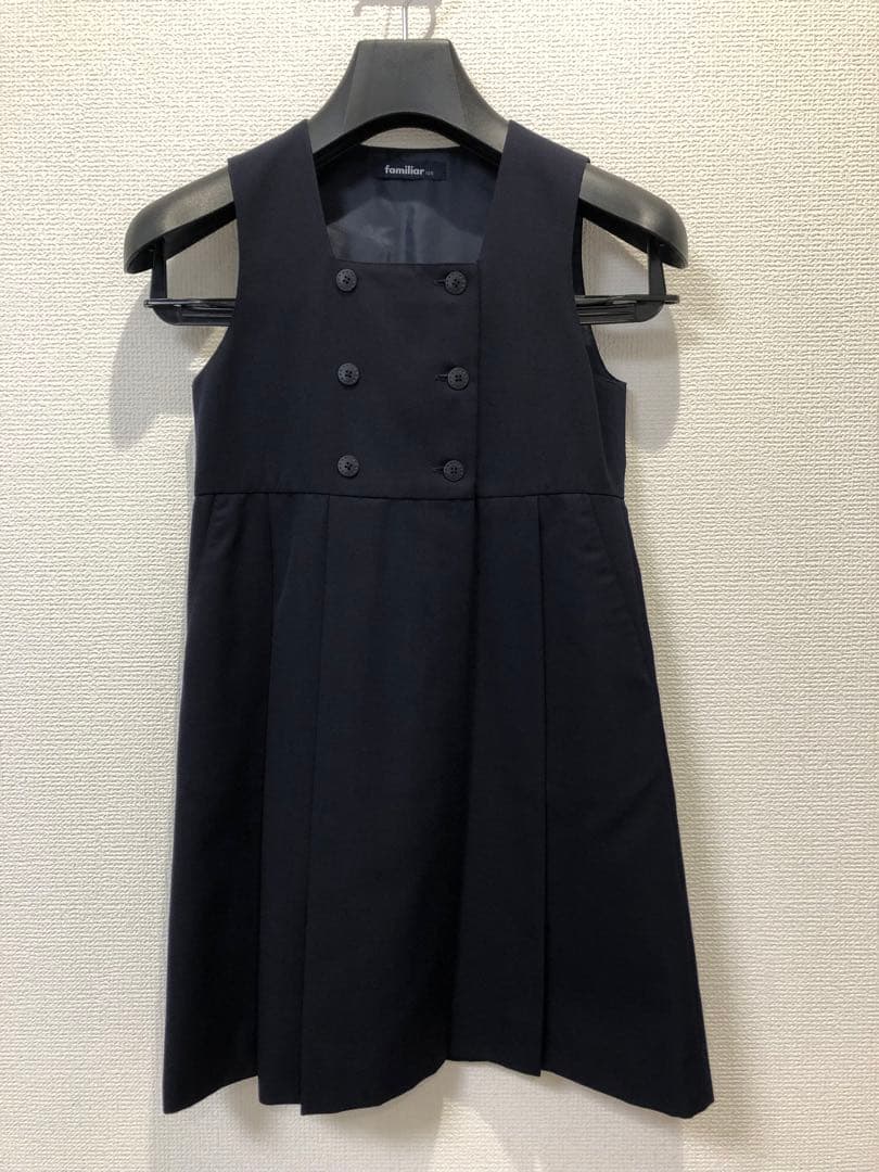 【ファミリア】アンサンブル　濃紺　125サイズ