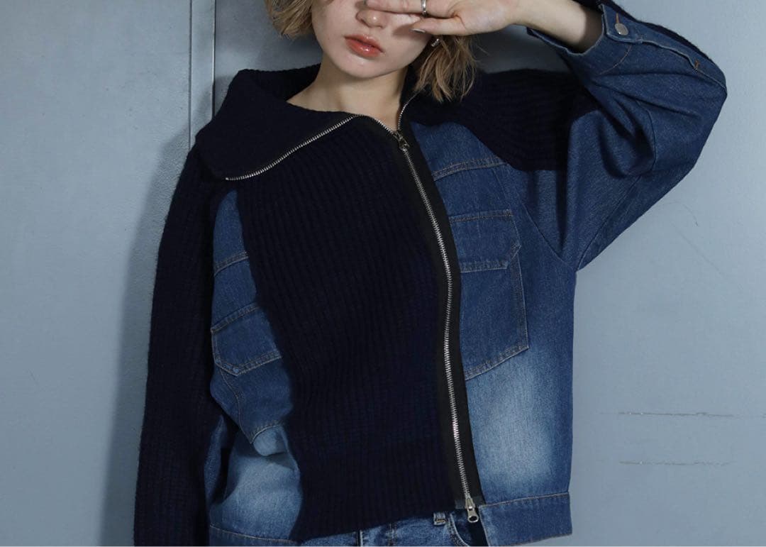 グレディブリリアン★デニムニットジャケット 未使用品
