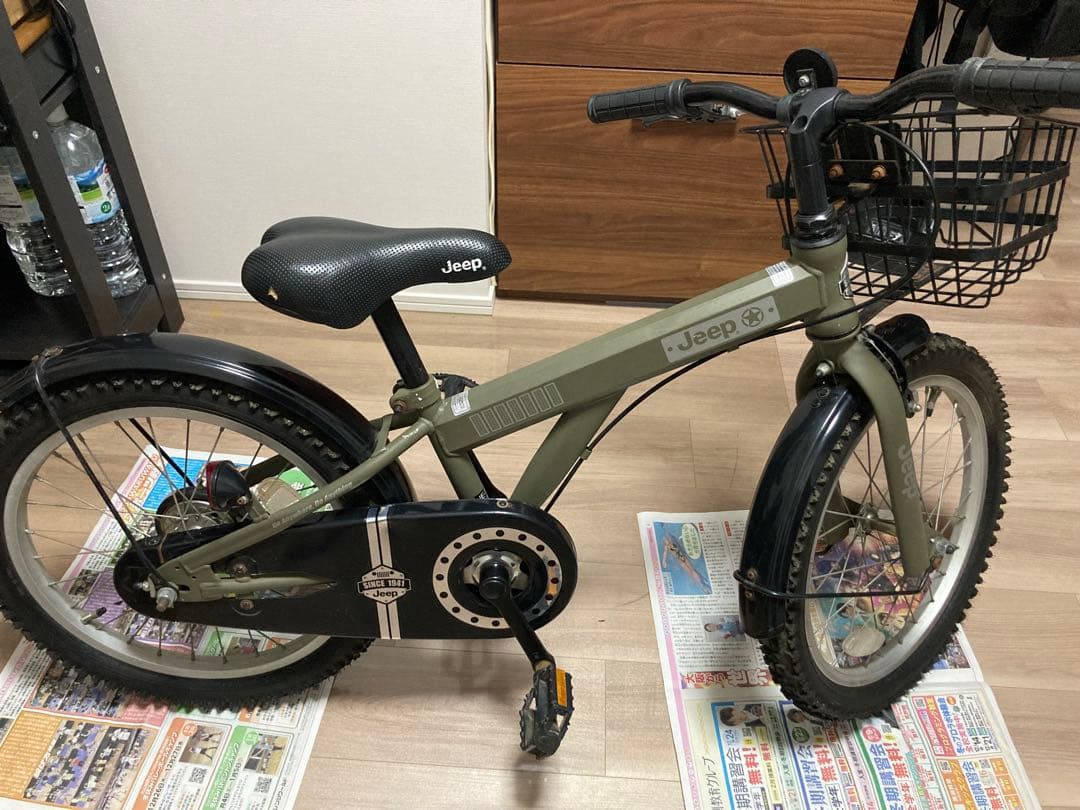 Jeep 子供用自転車 18インチ オリーブグリーン（引取り限定です。）
