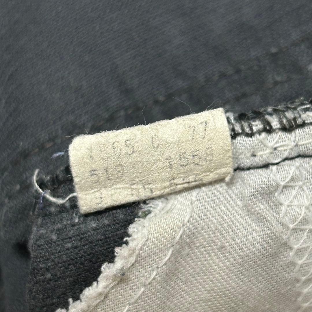 80s usa製 W36 Levi's 519 1558 ブラック コーデュロイ