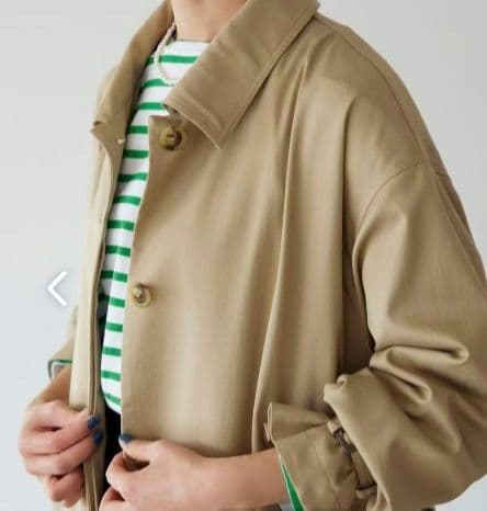 【美品】北欧暮らしの道具店 着こなしきまるトレンチコート　ベージュ