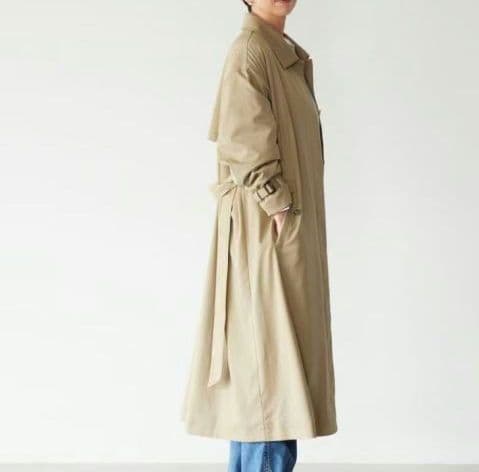 【美品】北欧暮らしの道具店 着こなしきまるトレンチコート　ベージュ
