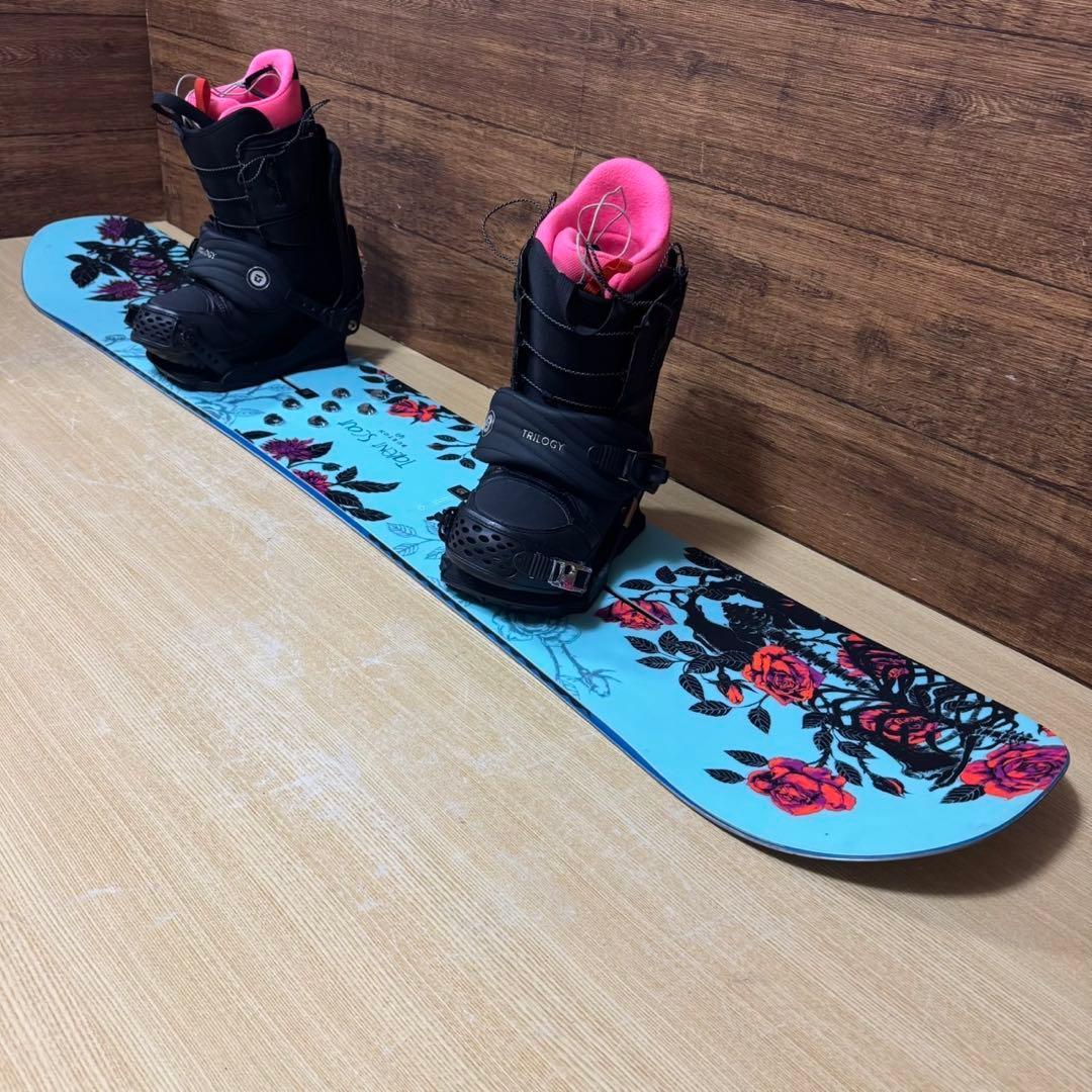 美品　人気モデル　BURTON UNION　レディース　スノーボード　4点セット