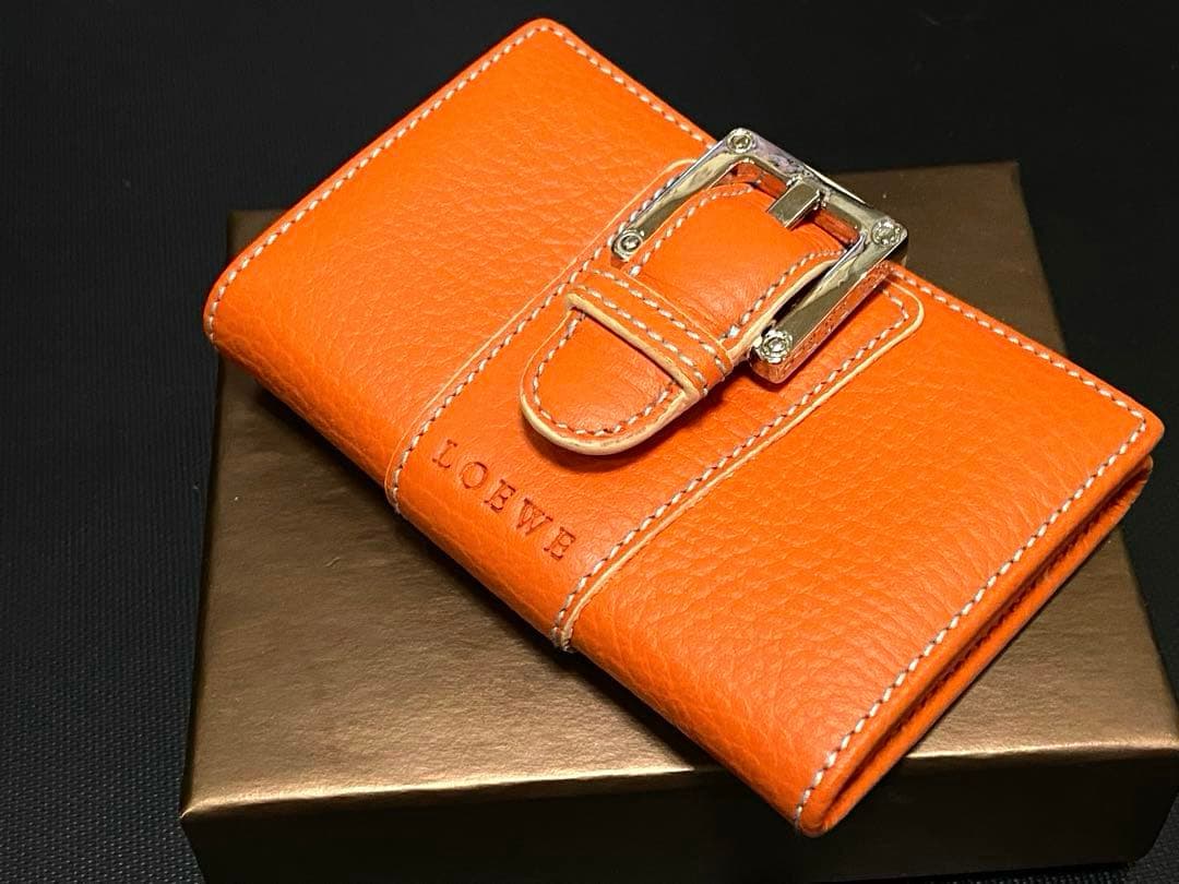 未使用 ロエベ アナグラム キーケース キーホルダー 鍵 6連 レザー 本革