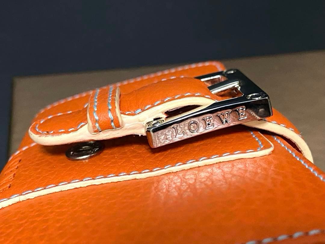 未使用 ロエベ アナグラム キーケース キーホルダー 鍵 6連 レザー 本革