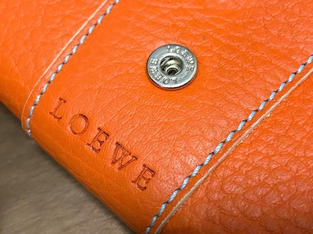 未使用 ロエベ アナグラム キーケース キーホルダー 鍵 6連 レザー 本革