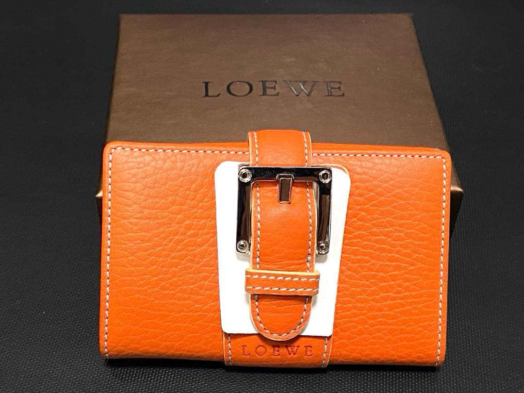 未使用 ロエベ アナグラム キーケース キーホルダー 鍵 6連 レザー 本革