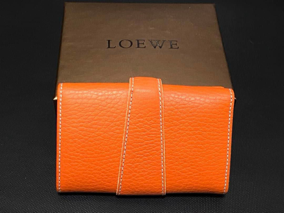 未使用 ロエベ アナグラム キーケース キーホルダー 鍵 6連 レザー 本革