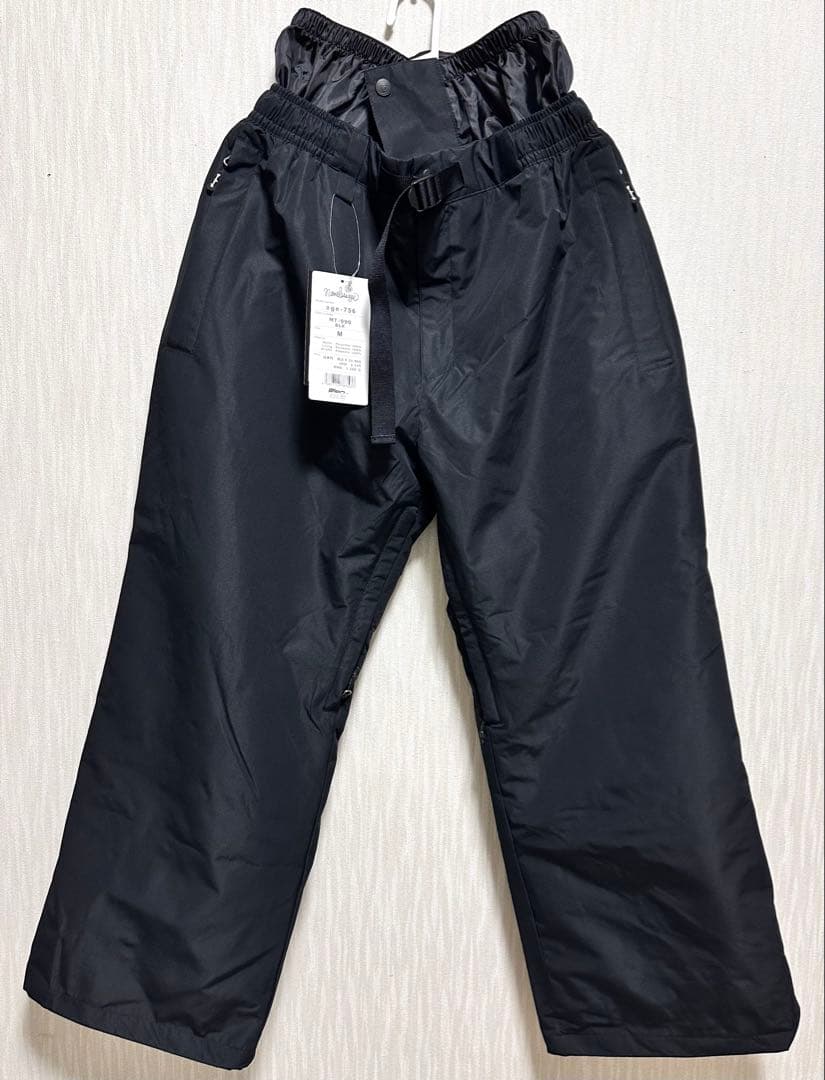 namelessage スノボパンツ ブラック ワイドジップ