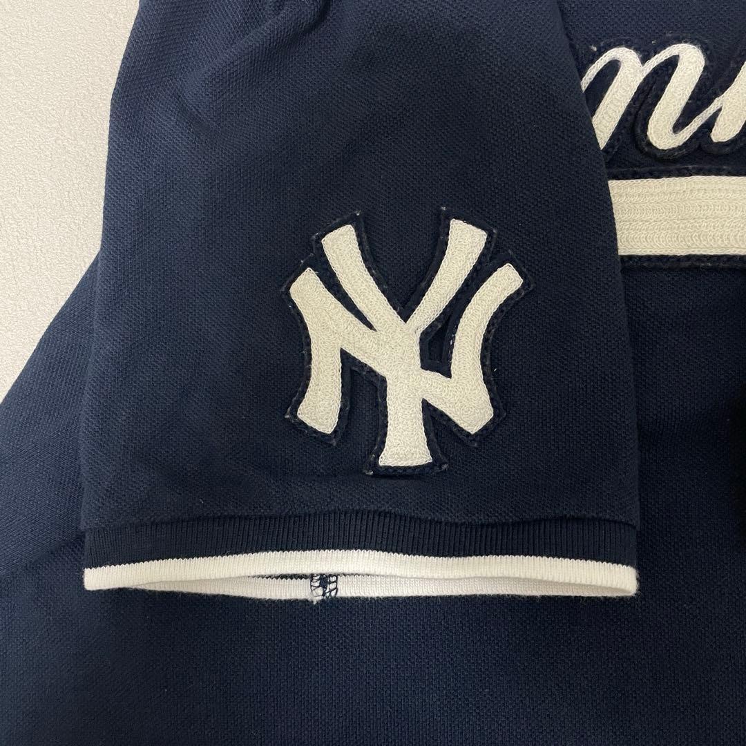 人気 完売 コラボ ラルフローレン ヤンキース ポロシャツ ネイビー S