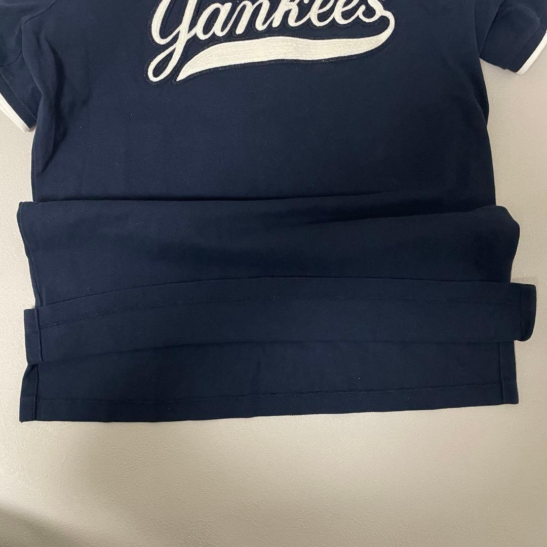 人気 完売 コラボ ラルフローレン ヤンキース ポロシャツ ネイビー S