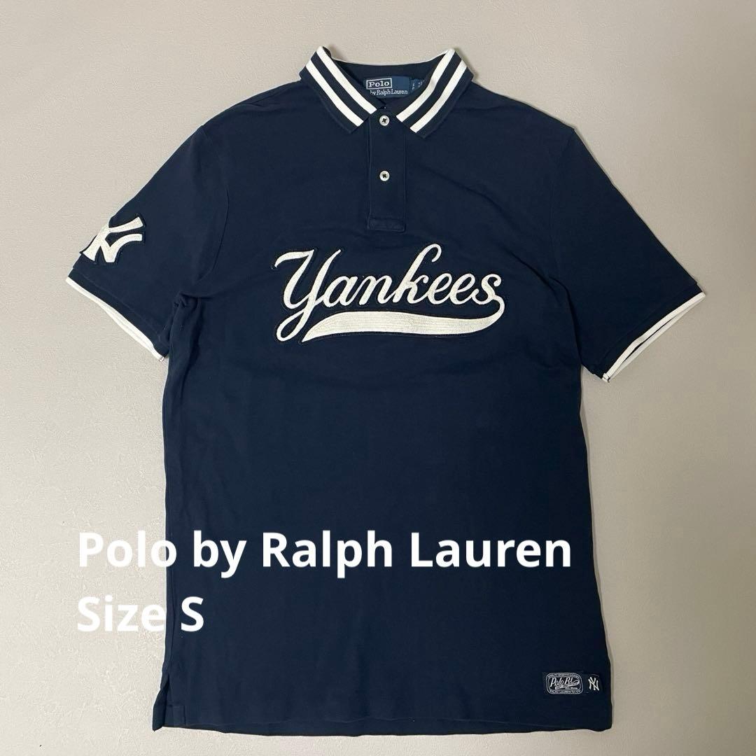 人気 完売 コラボ ラルフローレン ヤンキース ポロシャツ ネイビー S
