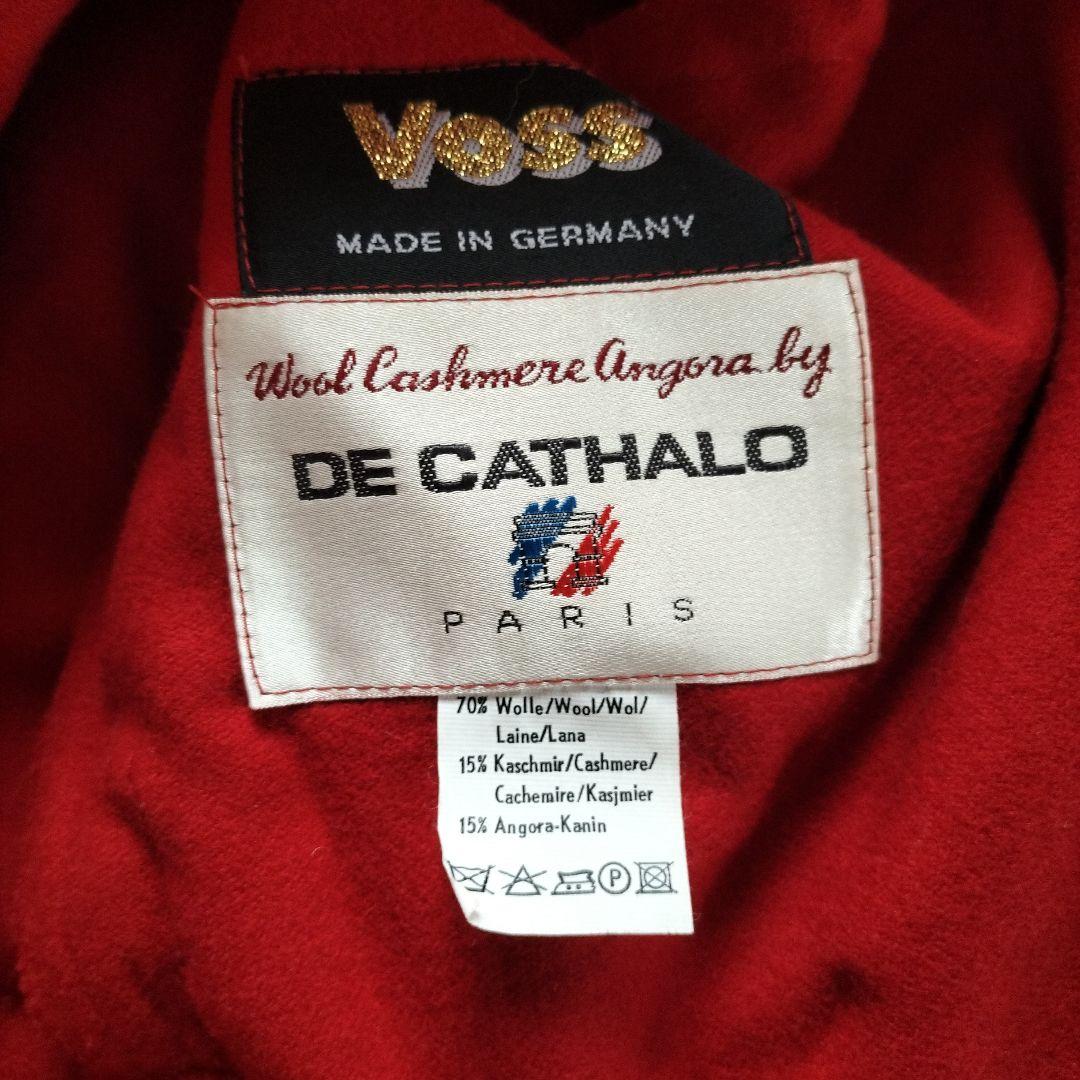 赤いカシミヤ　アンゴラ　ショールコート