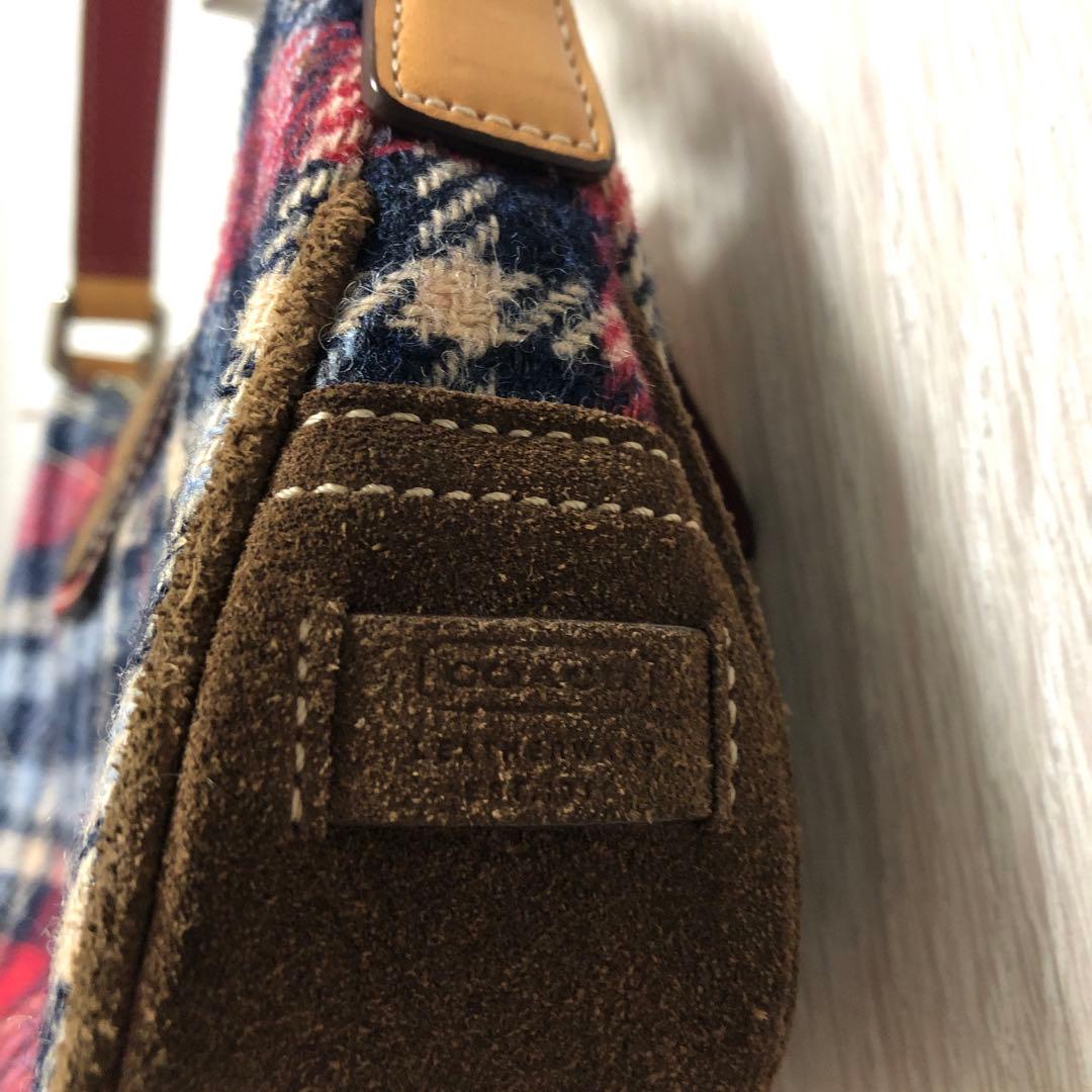 COACH チェック柄 ミニバッグ