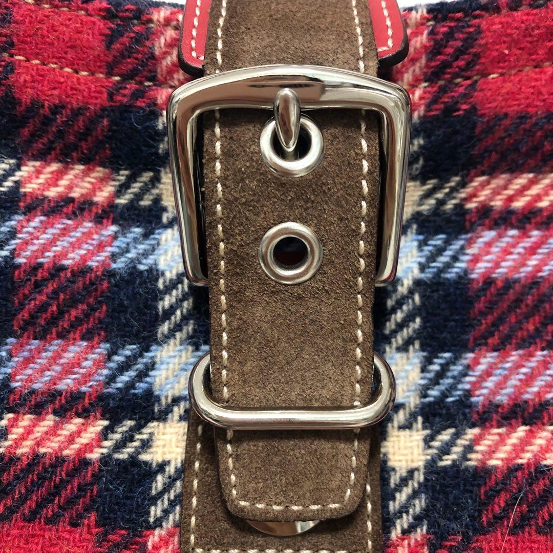 COACH チェック柄 ミニバッグ