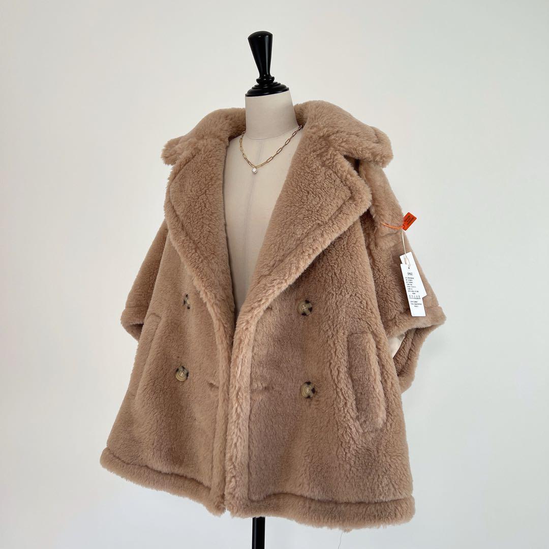 新品未使用 ベアテーラードポンチョアルパカ素材 MaxMaraがお好きな方