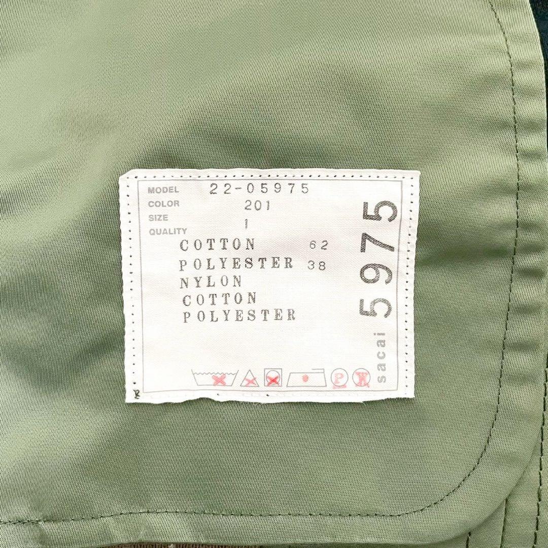 人気✨ sacai ma-1 22ss ドッキング スウェット プルオーバー