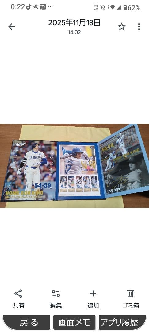 【エンゼルス//ドジャース大谷選手 ホームラン王 獲得記念 冊子】２冊セット