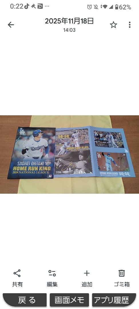 【エンゼルス//ドジャース大谷選手 ホームラン王 獲得記念 冊子】２冊セット