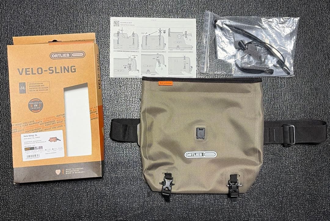 ORTLIEB(オルトリーブ) ヴェロスリング フロントバッグ 未使用