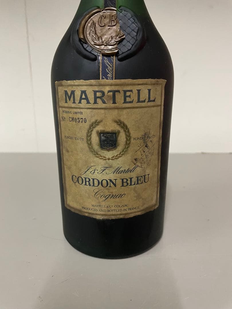 ②訳あり MARTELL Cordon Bleu 緑瓶 旧ボトル コニャック