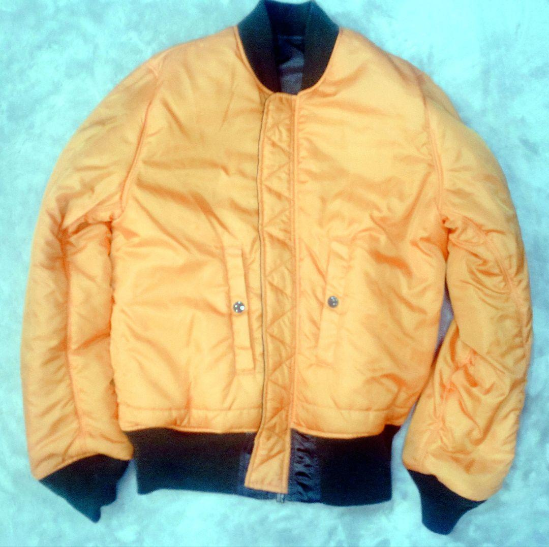 ALPHA MA-1 フライトジャケット Y2K USA製 オレンジ裏地 S