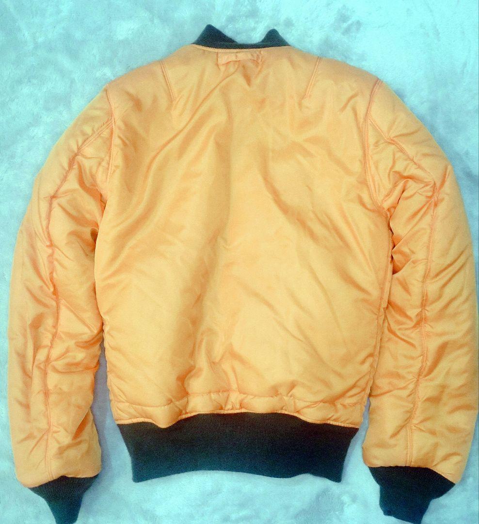 ALPHA MA-1 フライトジャケット Y2K USA製 オレンジ裏地 S