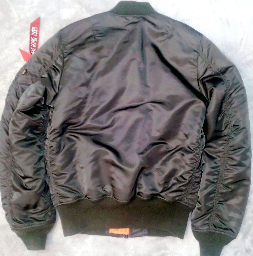 ALPHA MA-1 フライトジャケット Y2K USA製 オレンジ裏地 S