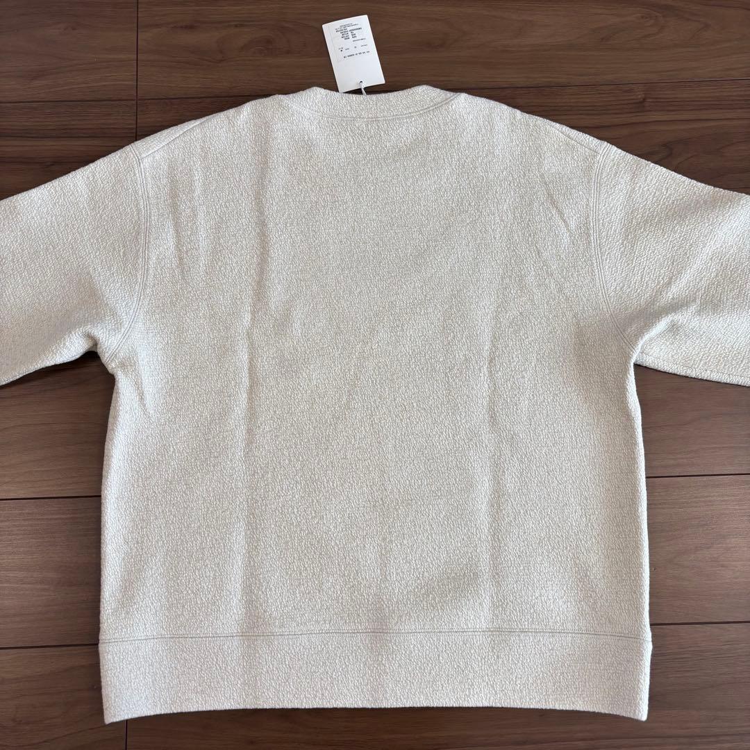 新品 CABaN ウールコットンダブルフェイス エンブロイダリープルオーバー