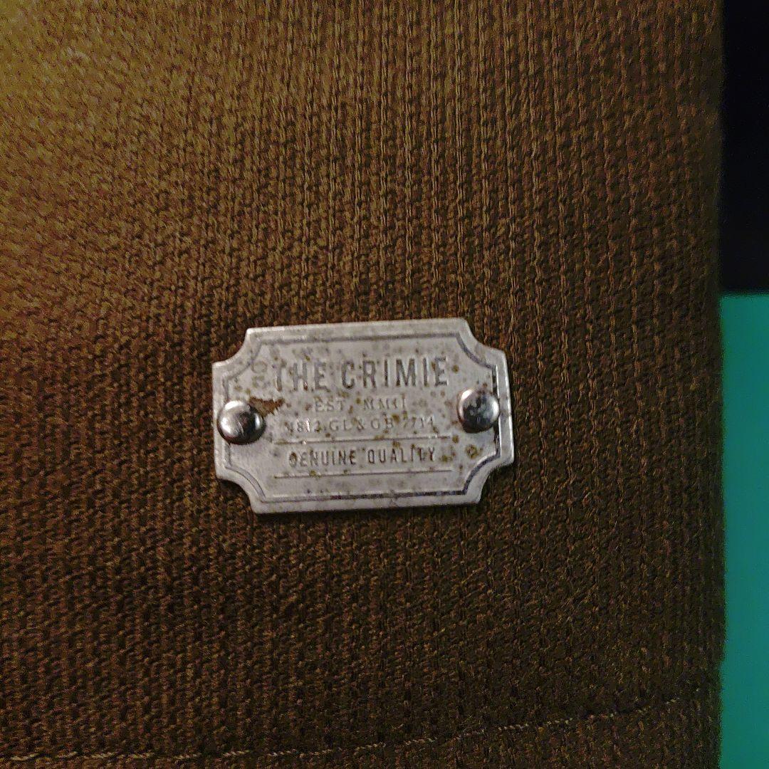 THE CRIMIE レザー切り替え　デッキジャケット　カーキ✕ブラックレザー