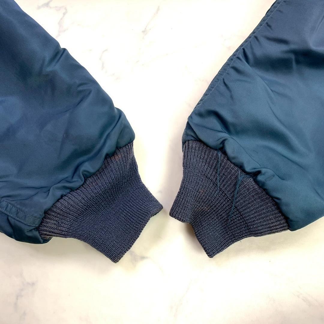 50s復刻★ USA製 ALPHA B-15C ネイビー L　E019